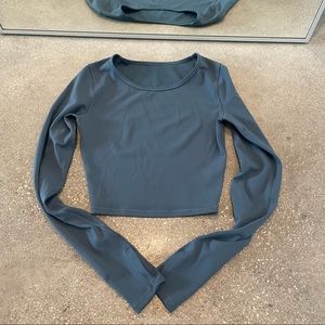 Lululemon Wunder Train Cropped Long Sleeve